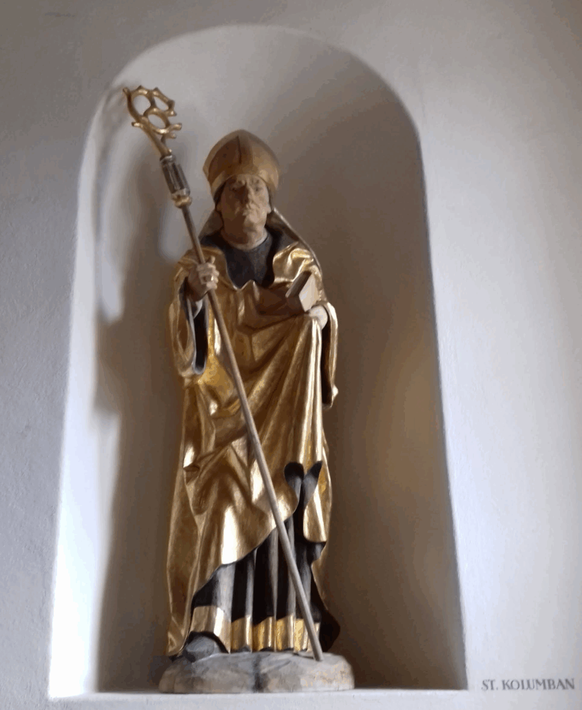Kolumbansstatue in der Talkirche