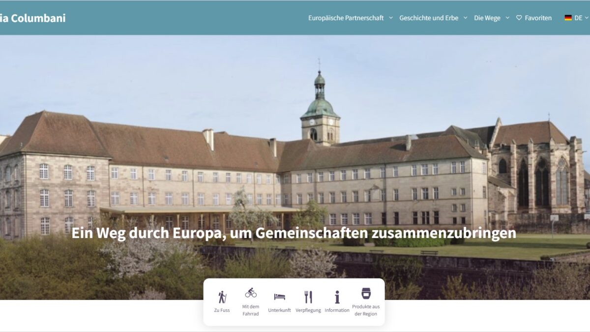 Kolumbanskloster Luxeuil-les-Bains, Screenshot Website Via Columbani